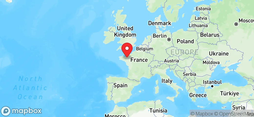 Map showing Oriskami SAS office in Saint-Grégoire, France
